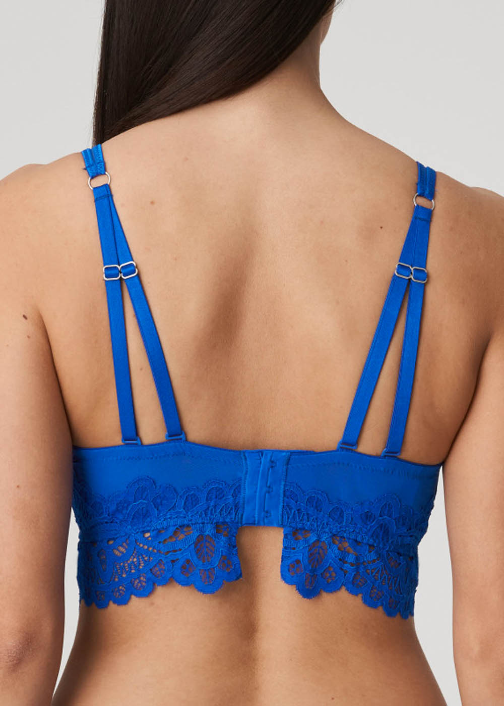 Soutien-gorge Balconnet Triangle  Armatures Twist de Prima Donna Bleu lctrique